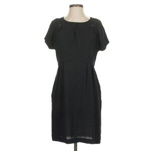 Cotélac Black Sheath Office Workwear Classic Dress Size S
